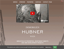 Tablet Screenshot of hubner-immobilien.com